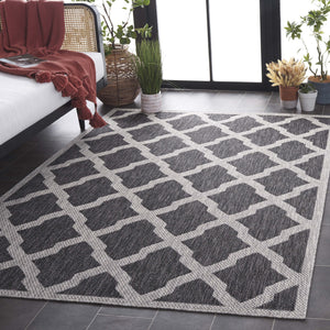 Safavieh Beach House Durable Polypropylene Runner Rug In Stylish Grey For Elegant Home Decor And Comfort Charcoal ,Grey 85% Polypropylene,15% Polyester Bhs268h-7r