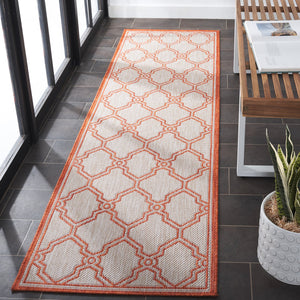 Safavieh Beach House 270b Stylish Runner Rug - Durable Polypropylene Blend For A Cozy Coastal Vibe Beige ,Orange 85% Polypropylene,15% Polyester Bhs270b-7r