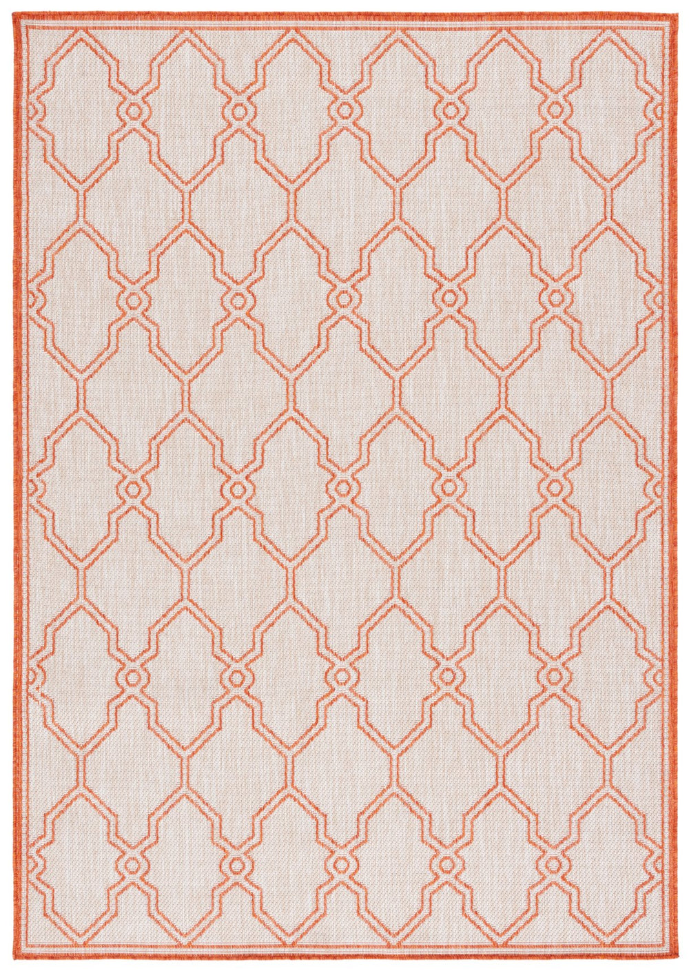 Safavieh Beach House 270b Stylish Runner Rug - Durable Polypropylene Blend For A Cozy Coastal Vibe Beige ,Orange 85% Polypropylene,15% Polyester Bhs270b-7r