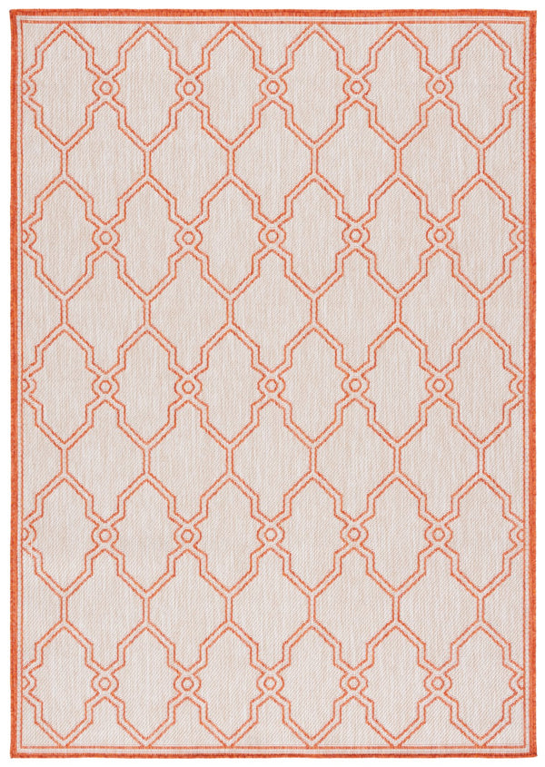 Safavieh Beach House 270b Stylish Runner Rug - Durable Polypropylene Blend For A Cozy Coastal Vibe Beige ,Orange 85% Polypropylene,15% Polyester Bhs270b-7r