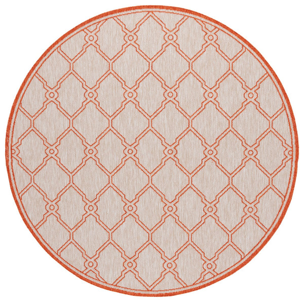 Safavieh Beach House 270b Stylish Runner Rug - Durable Polypropylene Blend For A Cozy Coastal Vibe Beige ,Orange 85% Polypropylene,15% Polyester Bhs270b-7r