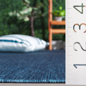 Safavieh Beach House 274m Indoor/Outdoor Area Rug - Stylish, Durable, And Perfect For Coastal Décor Spaces Blue 85% Polypropylene,15% Polyester Bhs274m-7sq