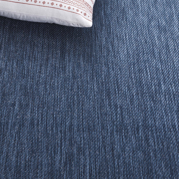 Safavieh Beach House 274m Indoor/Outdoor Area Rug - Stylish, Durable, And Perfect For Coastal Décor Spaces Blue 85% Polypropylene,15% Polyester Bhs274m-7sq