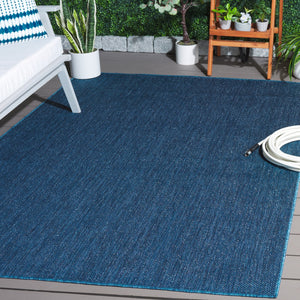 Safavieh Beach House 274m Indoor/Outdoor Area Rug - Stylish, Durable, And Perfect For Coastal Décor Spaces Blue 85% Polypropylene,15% Polyester Bhs274m-7sq