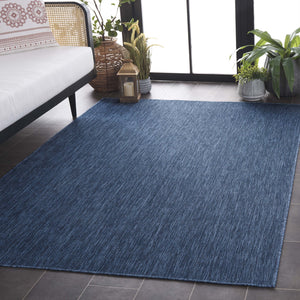 Safavieh Beach House 274m Indoor/Outdoor Area Rug - Stylish, Durable, And Perfect For Coastal Décor Spaces Blue 85% Polypropylene,15% Polyester Bhs274m-7sq