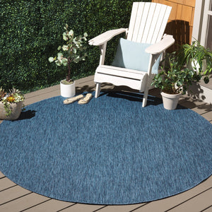 Safavieh Beach House 274m Indoor/Outdoor Area Rug - Stylish, Durable, And Perfect For Coastal Décor Spaces Blue 85% Polypropylene,15% Polyester Bhs274m-7sq