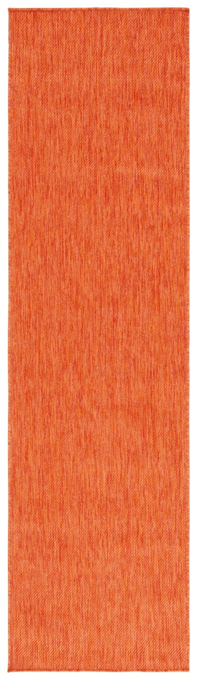 Safavieh Beach House Bold Orange Runner Rug Low Pile Polypropylene Hallway Entryway Accent 2'-2" x 12'-0" BHS274P-212
