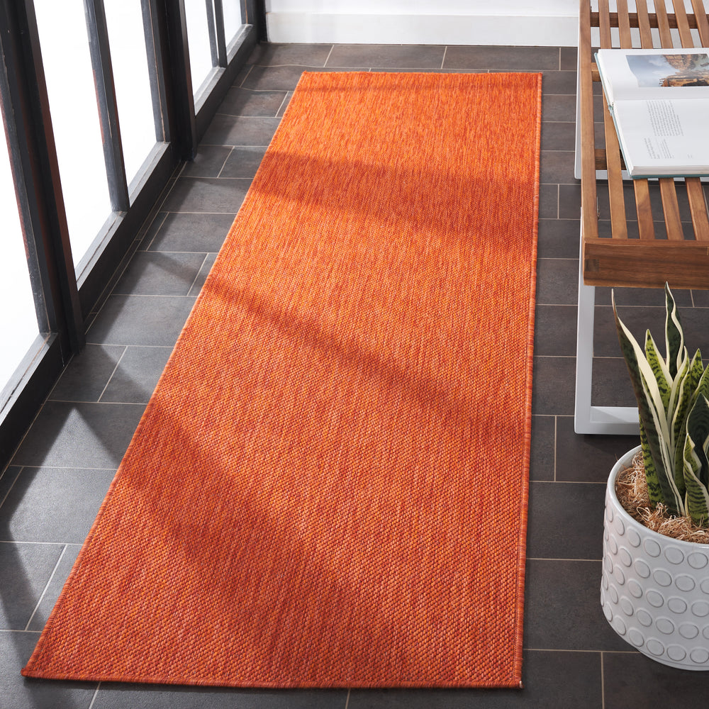 Safavieh Beach House Vibrant Indoor/Outdoor Area Rug - Luxurious, Durable, And Stylish For Any Space Orange 85% Polypropylene,15% Polyester Bhs274p-4