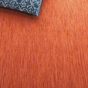 Safavieh Beach House Bold Orange Runner Rug Low Pile Polypropylene Hallway Entryway Accent 3'-0" x 5'-0" BHS274P-3