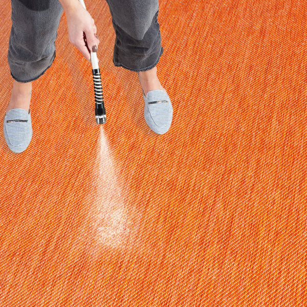 Safavieh Beach House 274m Indoor/Outdoor Area Rug - Stylish, Durable, And Perfect For Coastal Décor Spaces Orange 85% Polypropylene,15% Polyester Bhs274p-28