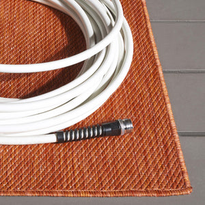 Safavieh Beach House 274m Indoor/Outdoor Area Rug - Stylish, Durable, And Perfect For Coastal Décor Spaces Orange 85% Polypropylene,15% Polyester Bhs274p-28