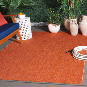 Safavieh Beach House Vibrant Indoor/Outdoor Area Rug - Luxurious, Durable, And Stylish For Any Space Orange 85% Polypropylene,15% Polyester Bhs274p-4
