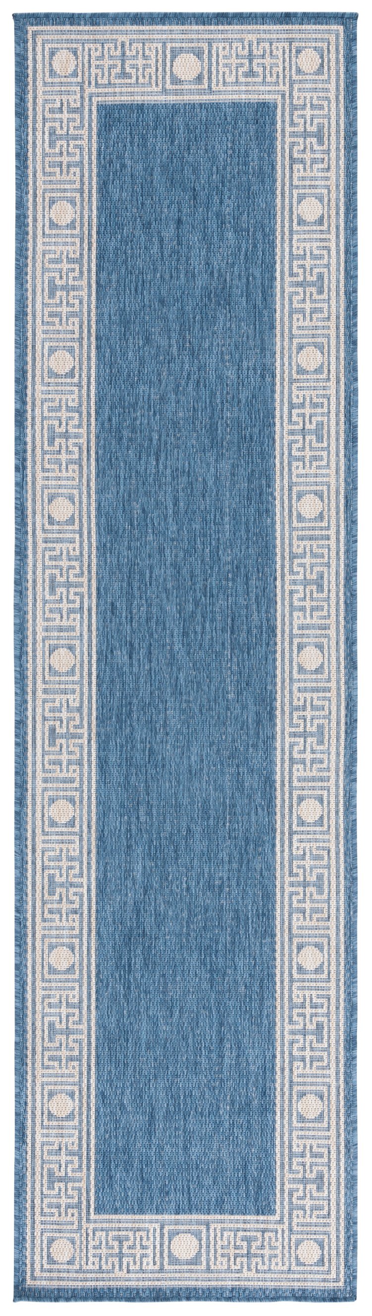 Safavieh Beach Area Rug - Timeless Blue And Ivory Design For Indoor & Outdoor Elegance, Crafted In Turkey Blue ,Ivory 85% Polypropylene,15% Polyester Bhs276m-4