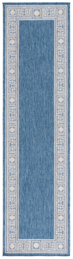 Safavieh Beach Area Rug - Timeless Blue And Ivory Design For Indoor & Outdoor Elegance, Crafted In Turkey Blue ,Ivory 85% Polypropylene,15% Polyester Bhs276m-4