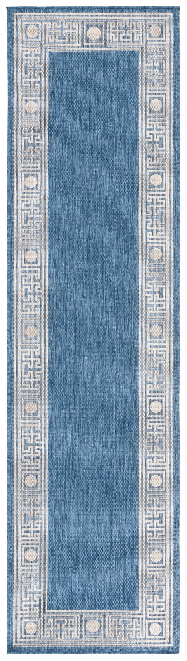Safavieh Beach Area Rug - Timeless Blue And Ivory Design For Indoor & Outdoor Elegance, Crafted In Turkey Blue ,Ivory 85% Polypropylene,15% Polyester Bhs276m-4