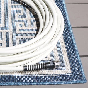Safavieh Beach Area Rug - Timeless Blue And Ivory Design For Indoor & Outdoor Elegance, Crafted In Turkey Blue ,Ivory 85% Polypropylene,15% Polyester Bhs276m-4