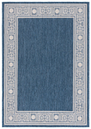 Safavieh Beach Area Rug - Timeless Blue And Ivory Design For Indoor & Outdoor Elegance, Crafted In Turkey Blue ,Ivory 85% Polypropylene,15% Polyester Bhs276m-4