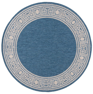 Safavieh Beach Area Rug - Timeless Blue And Ivory Design For Indoor & Outdoor Elegance, Crafted In Turkey Blue ,Ivory 85% Polypropylene,15% Polyester Bhs276m-4