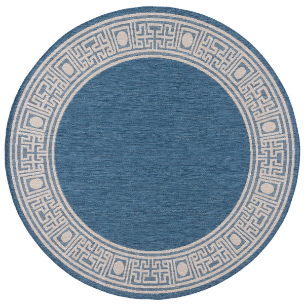 Safavieh Beach Area Rug - Timeless Blue And Ivory Design For Indoor & Outdoor Elegance, Crafted In Turkey Blue ,Ivory 85% Polypropylene,15% Polyester Bhs276m-4