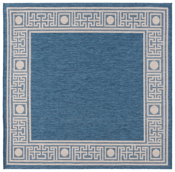 Safavieh Beach Area Rug - Timeless Blue And Ivory Design For Indoor & Outdoor Elegance, Crafted In Turkey Blue ,Ivory 85% Polypropylene,15% Polyester Bhs276m-4
