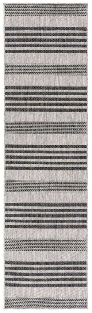 Safavieh Beach Elegant Grey Charcoal Runner Rug – Durable, Stylish, And Oeko-tex Certified For Indoor Outdoor Use Grey ,Charcoal 85% Polypropylene,15% Polyester Bhs278f-9