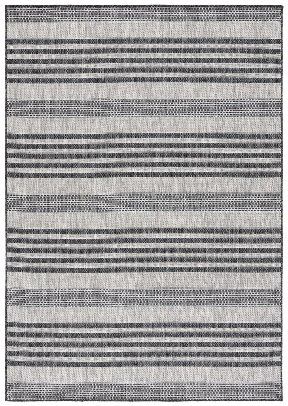 Safavieh Beach Elegant Grey Charcoal Runner Rug – Durable, Stylish, And Oeko-tex Certified For Indoor Outdoor Use Grey ,Charcoal 85% Polypropylene,15% Polyester Bhs278f-9