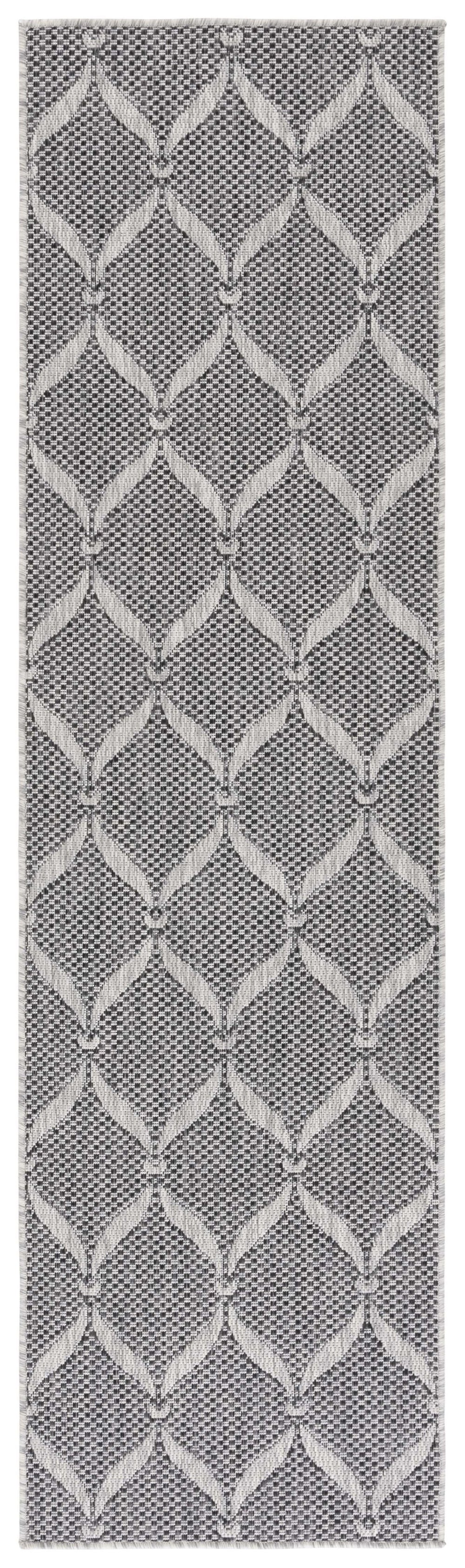 Safavieh Beach House Modern Area Rug - Elegant Charcoal And Grey Design For Indoor & Outdoor Spaces Charcoal ,Grey 85% Polypropylene,15% Polyester Bhs280h-5