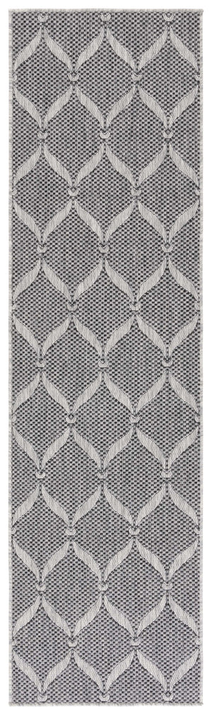 Safavieh Beach House Modern Area Rug - Elegant Charcoal And Grey Design For Indoor & Outdoor Spaces Charcoal ,Grey 85% Polypropylene,15% Polyester Bhs280h-5