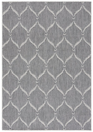 Safavieh Beach House Modern Area Rug - Elegant Charcoal And Grey Design For Indoor & Outdoor Spaces Charcoal ,Grey 85% Polypropylene,15% Polyester Bhs280h-5