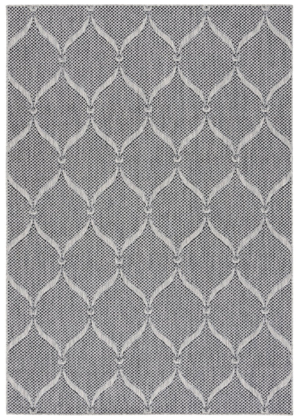 Safavieh Beach House Modern Area Rug - Elegant Charcoal And Grey Design For Indoor & Outdoor Spaces Charcoal ,Grey 85% Polypropylene,15% Polyester Bhs280h-5