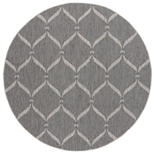 Safavieh Beach House Modern Area Rug - Elegant Charcoal And Grey Design For Indoor & Outdoor Spaces Charcoal ,Grey 85% Polypropylene,15% Polyester Bhs280h-5