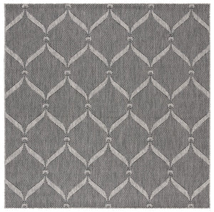Safavieh Beach House Modern Area Rug - Elegant Charcoal And Grey Design For Indoor & Outdoor Spaces Charcoal ,Grey 85% Polypropylene,15% Polyester Bhs280h-5
