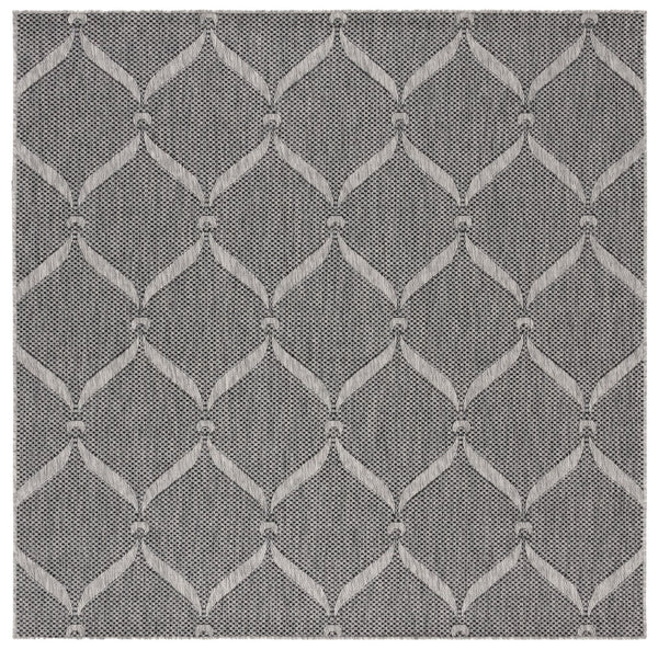 Safavieh Beach House Modern Area Rug - Elegant Charcoal And Grey Design For Indoor & Outdoor Spaces Charcoal ,Grey 85% Polypropylene,15% Polyester Bhs280h-5