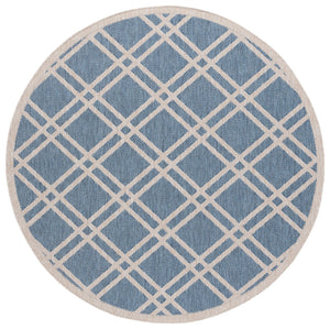 Safavieh Beach Power Loomed Area Rug - Modern Blue And Ivory Design For Indoor And Outdoor Elegance Blue ,Ivory 85% Polypropylene,15% Polyester Bhs282m-8