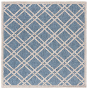 Safavieh Beach Power Loomed Area Rug - Modern Blue And Ivory Design For Indoor And Outdoor Elegance Blue ,Ivory 85% Polypropylene,15% Polyester Bhs282m-8