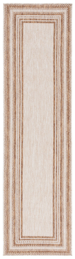 Safavieh Beach Indoor/Outdoor Rug - Elegant Beige And Brown Design, Durable & Comfortable For Any Space Beige ,Brown 85% Polypropylene,15% Polyester Bhs284b-7r