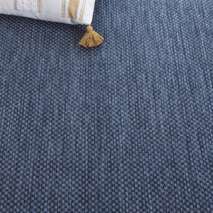 Safavieh Beach Indoor/Outdoor Area Rug - Elegant Blue And Ivory Design For Timeless Charm And Durability Blue ,Ivory 85% Polypropylene,15% Polyester Bhs286m-26