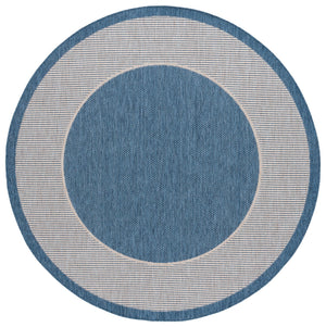 Safavieh Beach Indoor/Outdoor Area Rug - Elegant Blue And Ivory Design For Timeless Charm And Durability Blue ,Ivory 85% Polypropylene,15% Polyester Bhs286m-26