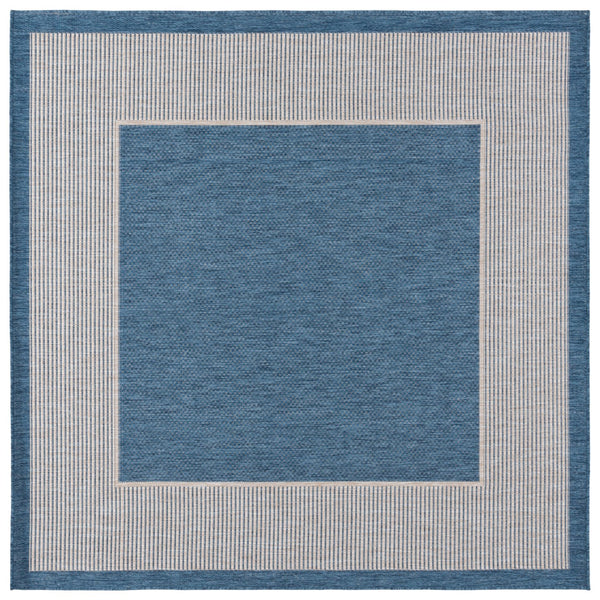 Safavieh Beach Indoor/Outdoor Area Rug - Elegant Blue And Ivory Design For Timeless Charm And Durability Blue ,Ivory 85% Polypropylene,15% Polyester Bhs286m-26