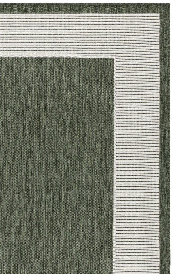 Safavieh Beach House Power Loomed Polypropylene Accent Rug Coastal Calm for Modern Interiors Green 5'-3" x 7'-6" BHS286Y-5
