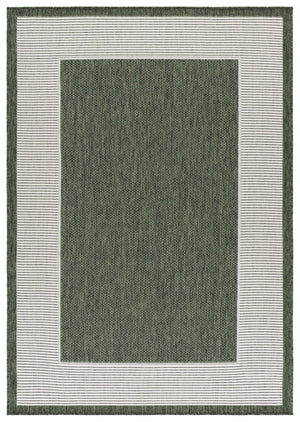 Safavieh Beach House Power Loomed Polypropylene Accent Rug Coastal Calm for Modern Interiors Green 6'-0" x 9'-0" BHS286Y-6