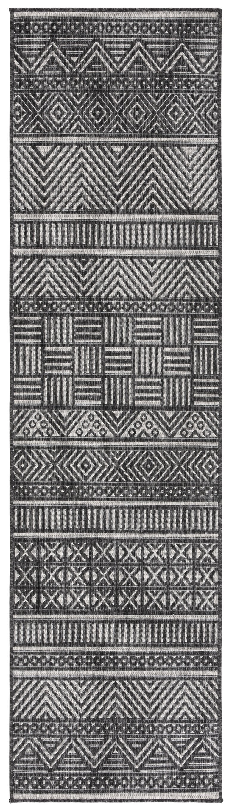 Safavieh Beach House Charcoal And Grey Area Rug - Durable, Elegant Design For Indoor And Outdoor Spaces Charcoal ,Grey 85% Polypropylene,15% Polyester Bhs288h-9