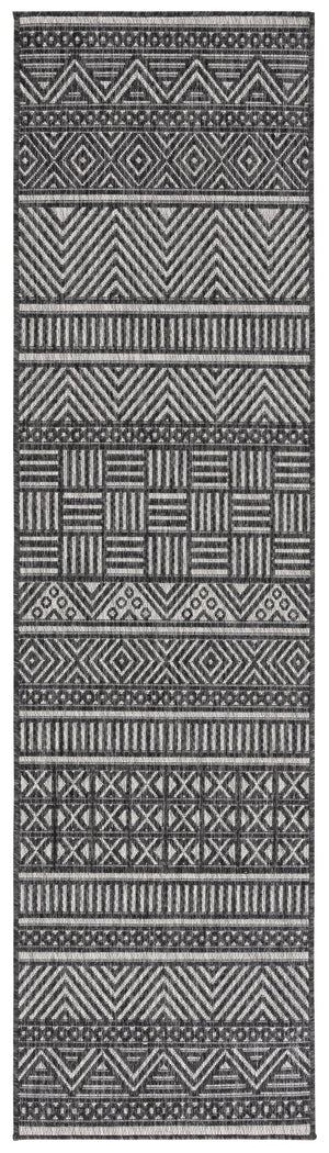Safavieh Beach House Charcoal And Grey Area Rug - Durable, Elegant Design For Indoor And Outdoor Spaces Charcoal ,Grey 85% Polypropylene,15% Polyester Bhs288h-9
