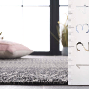 Safavieh Beach House Charcoal And Grey Area Rug - Durable, Elegant Design For Indoor And Outdoor Spaces Charcoal ,Grey 85% Polypropylene,15% Polyester Bhs288h-9