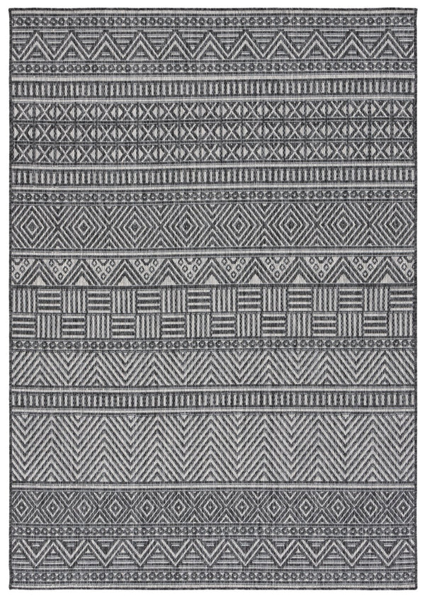 Safavieh Beach House Charcoal And Grey Area Rug - Durable, Elegant Design For Indoor And Outdoor Spaces Charcoal ,Grey 85% Polypropylene,15% Polyester Bhs288h-9