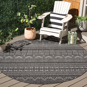 Safavieh Beach House Charcoal And Grey Area Rug - Durable, Elegant Design For Indoor And Outdoor Spaces Charcoal ,Grey 85% Polypropylene,15% Polyester Bhs288h-9