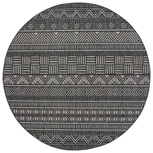 Safavieh Beach House Charcoal And Grey Area Rug - Durable, Elegant Design For Indoor And Outdoor Spaces Charcoal ,Grey 85% Polypropylene,15% Polyester Bhs288h-9