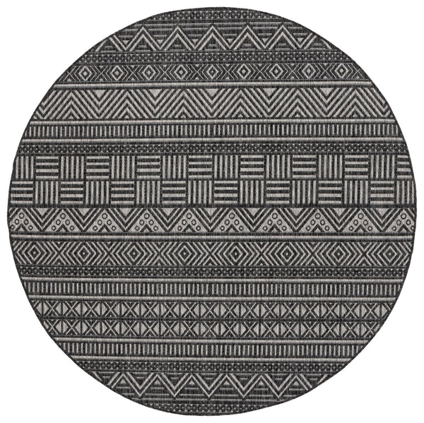 Safavieh Beach House Charcoal And Grey Area Rug - Durable, Elegant Design For Indoor And Outdoor Spaces Charcoal ,Grey 85% Polypropylene,15% Polyester Bhs288h-9