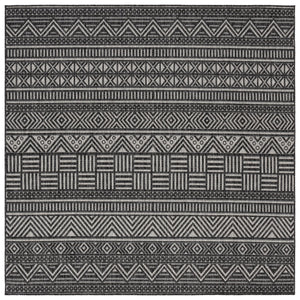 Safavieh Beach House Charcoal And Grey Area Rug - Durable, Elegant Design For Indoor And Outdoor Spaces Charcoal ,Grey 85% Polypropylene,15% Polyester Bhs288h-9