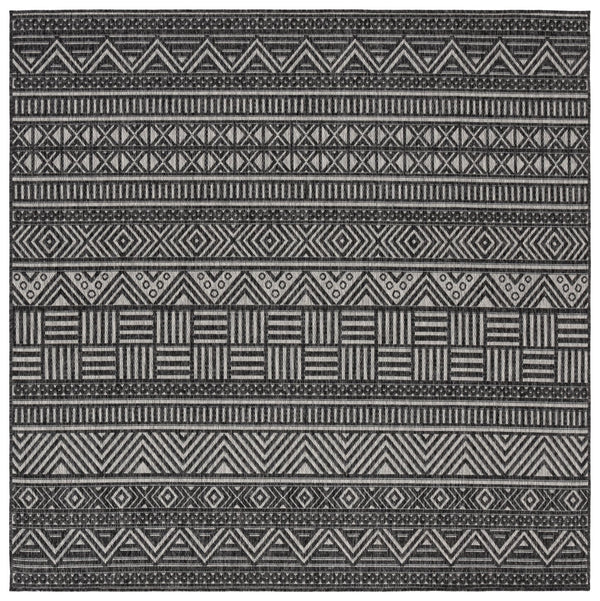 Safavieh Beach House Charcoal And Grey Area Rug - Durable, Elegant Design For Indoor And Outdoor Spaces Charcoal ,Grey 85% Polypropylene,15% Polyester Bhs288h-9